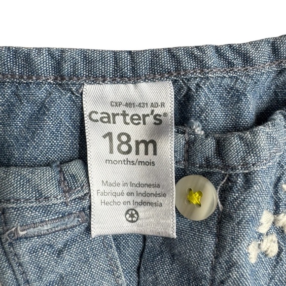 Bundle 2PC Set Baby Girl Jumpsuit Size 18M Blue Embroidered Black White - Picture 4 of 4